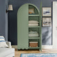 Dahlia 78 Inch Fluted and Scalloped Arched Storage Cabinet by Modway
