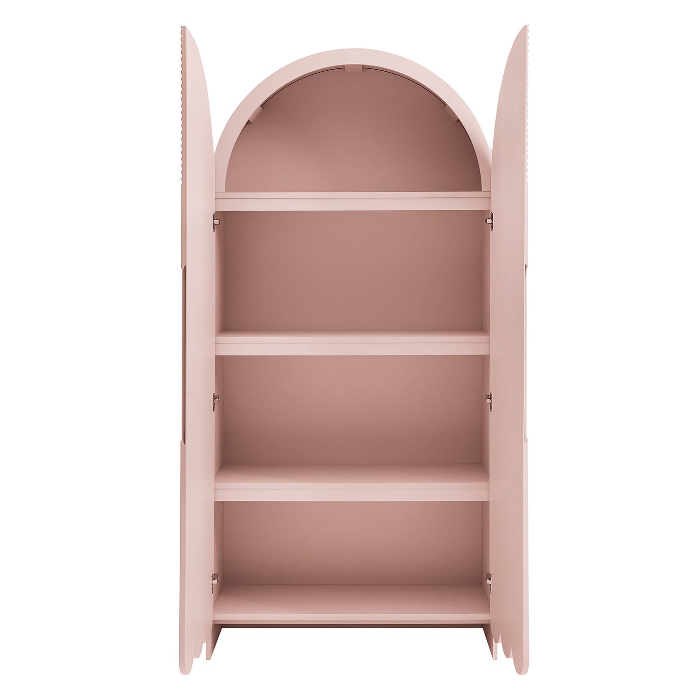 Dahlia 78 Inch Fluted and Scalloped Arched Storage Cabinet by Modway