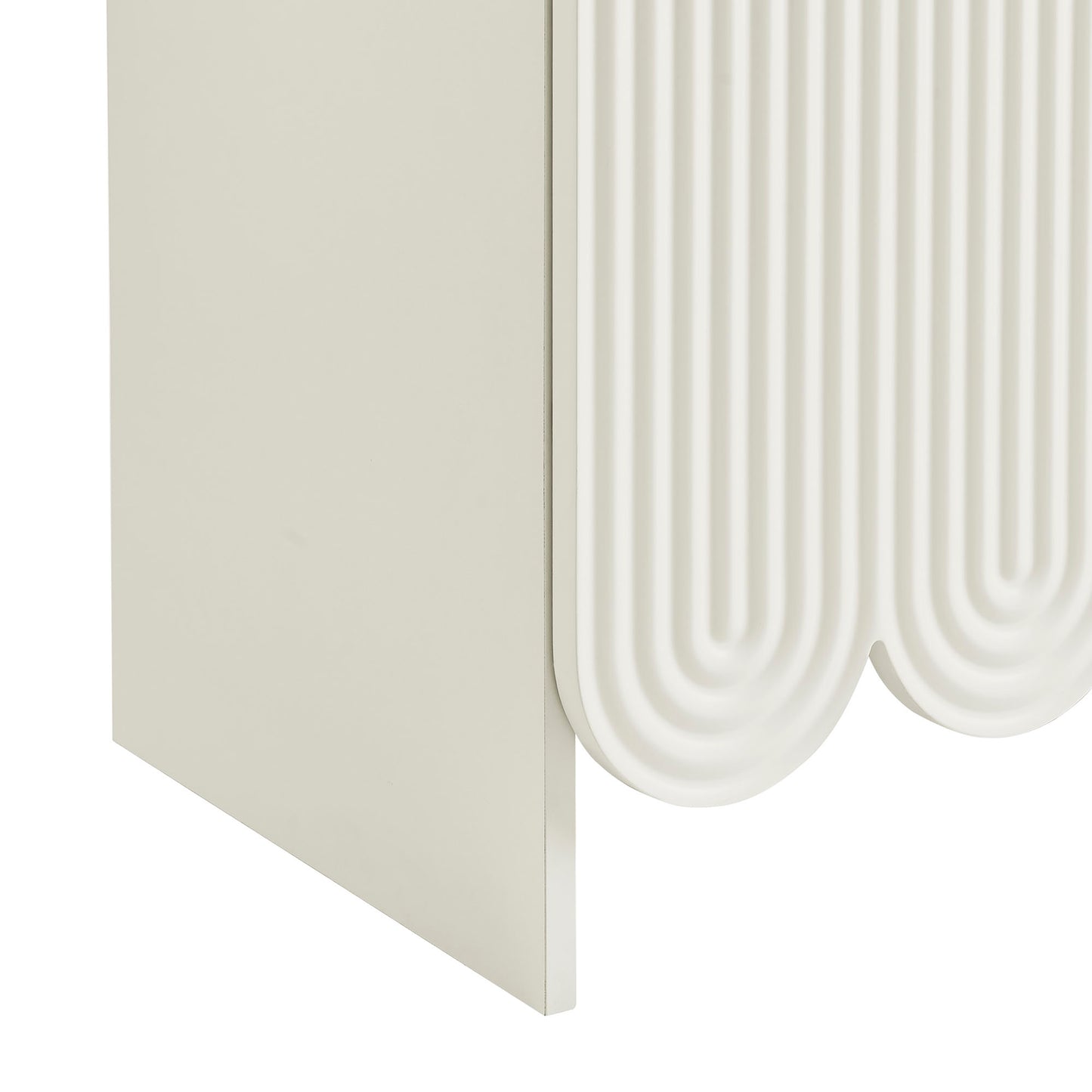 Dahlia 78 Inch Fluted and Scalloped Arched Storage Cabinet by Modway