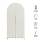 Dahlia 78 Inch Fluted and Scalloped Arched Storage Cabinet by Modway