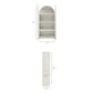 Dahlia 78 Inch Fluted and Scalloped Arched Storage Cabinet by Modway