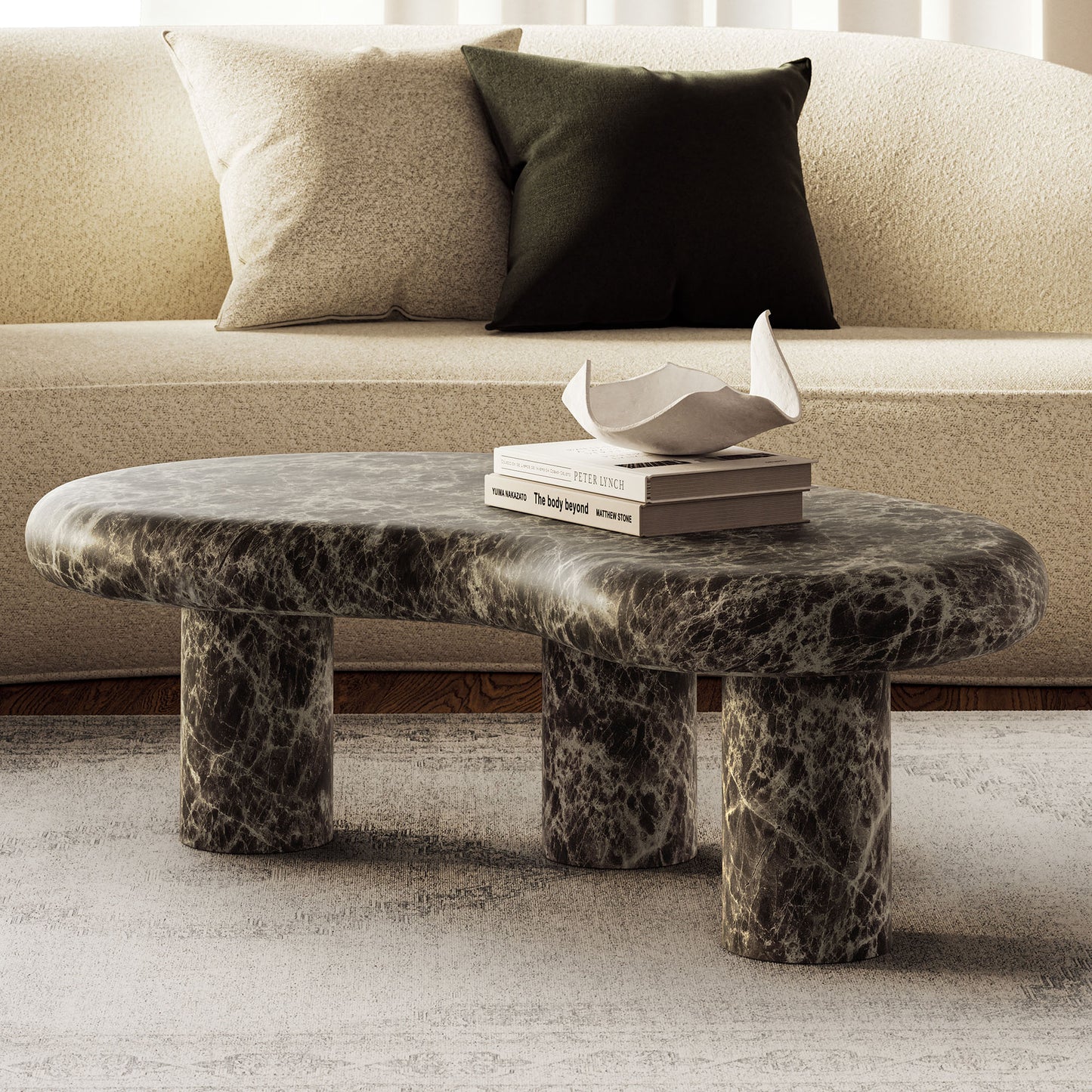 Elowen Outdoor Patio Faux Marble Coffee Table by Modway