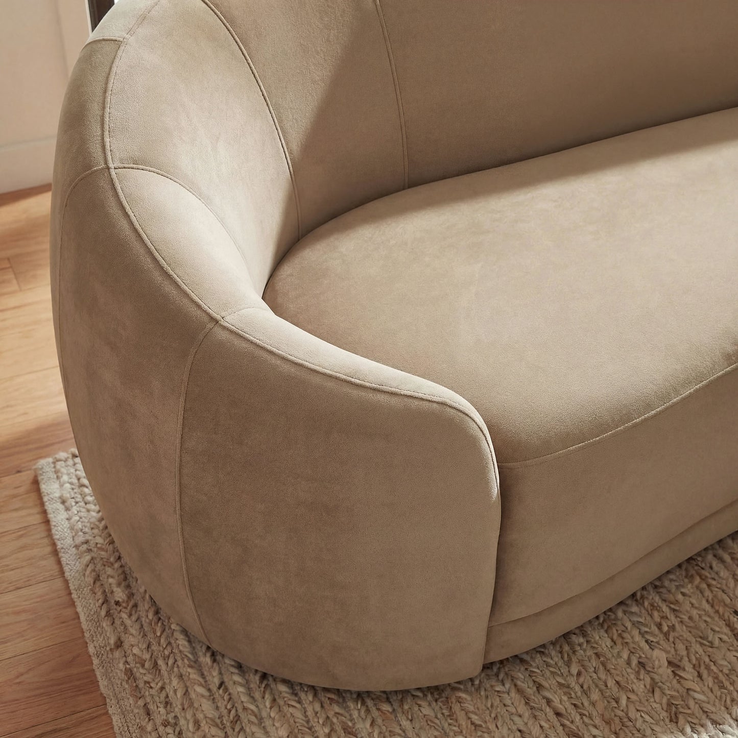 Contessa Curved Performance Velvet Sofa by Modway