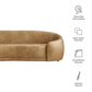 Contessa Curved Vegan Leather Sofa by Modway