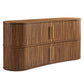 Radcliffe 63" Curved Fluted Sideboard Buffet Cabinet by Modway