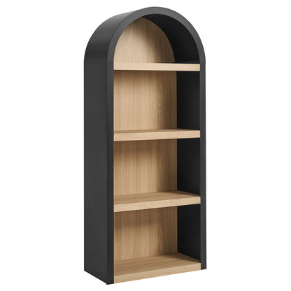 Caleb 4 Arched Display Shelf Bookcase by Modway