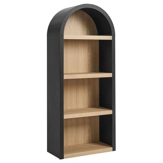 Caleb 4 Arched Display Shelf Bookcase by Modway
