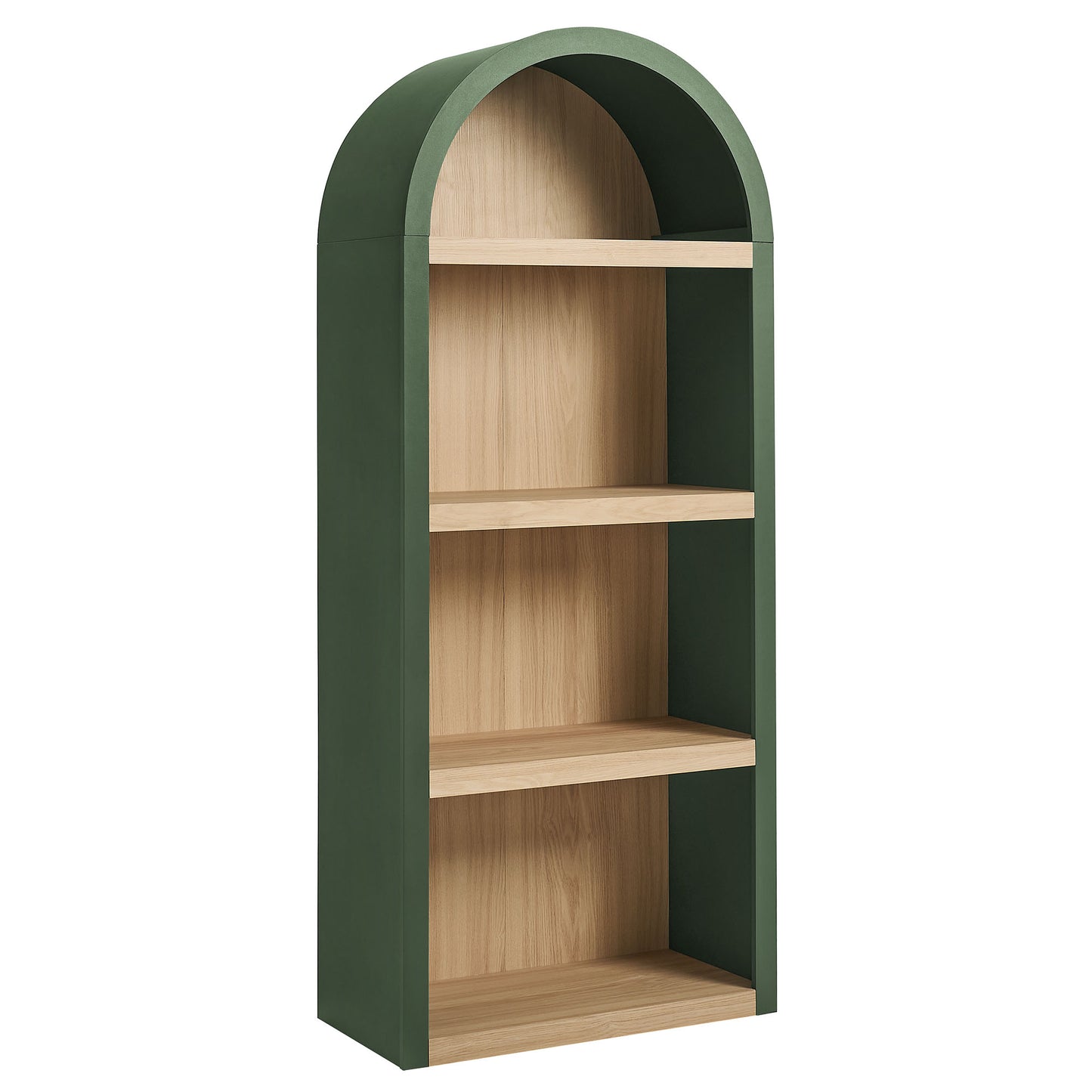 Caleb 4 Arched Display Shelf Bookcase by Modway