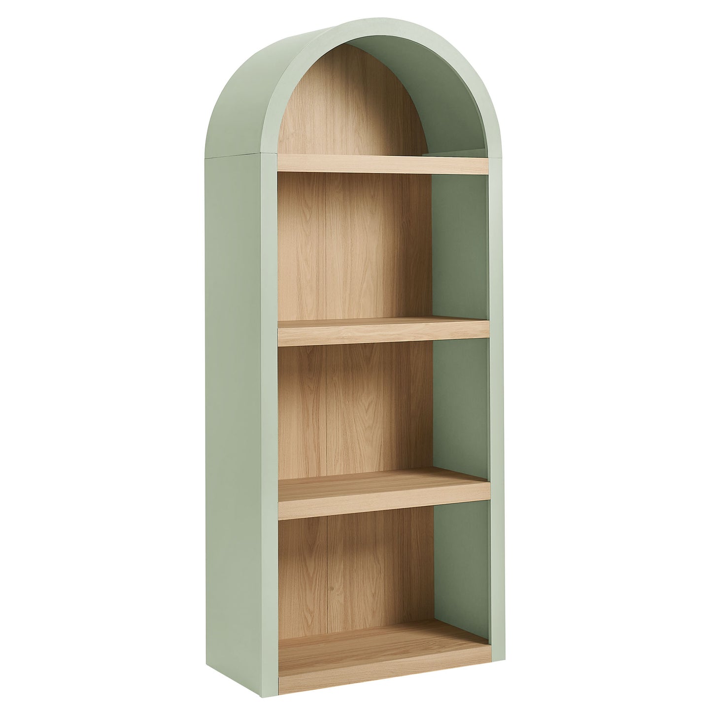 Caleb 4 Arched Display Shelf Bookcase by Modway