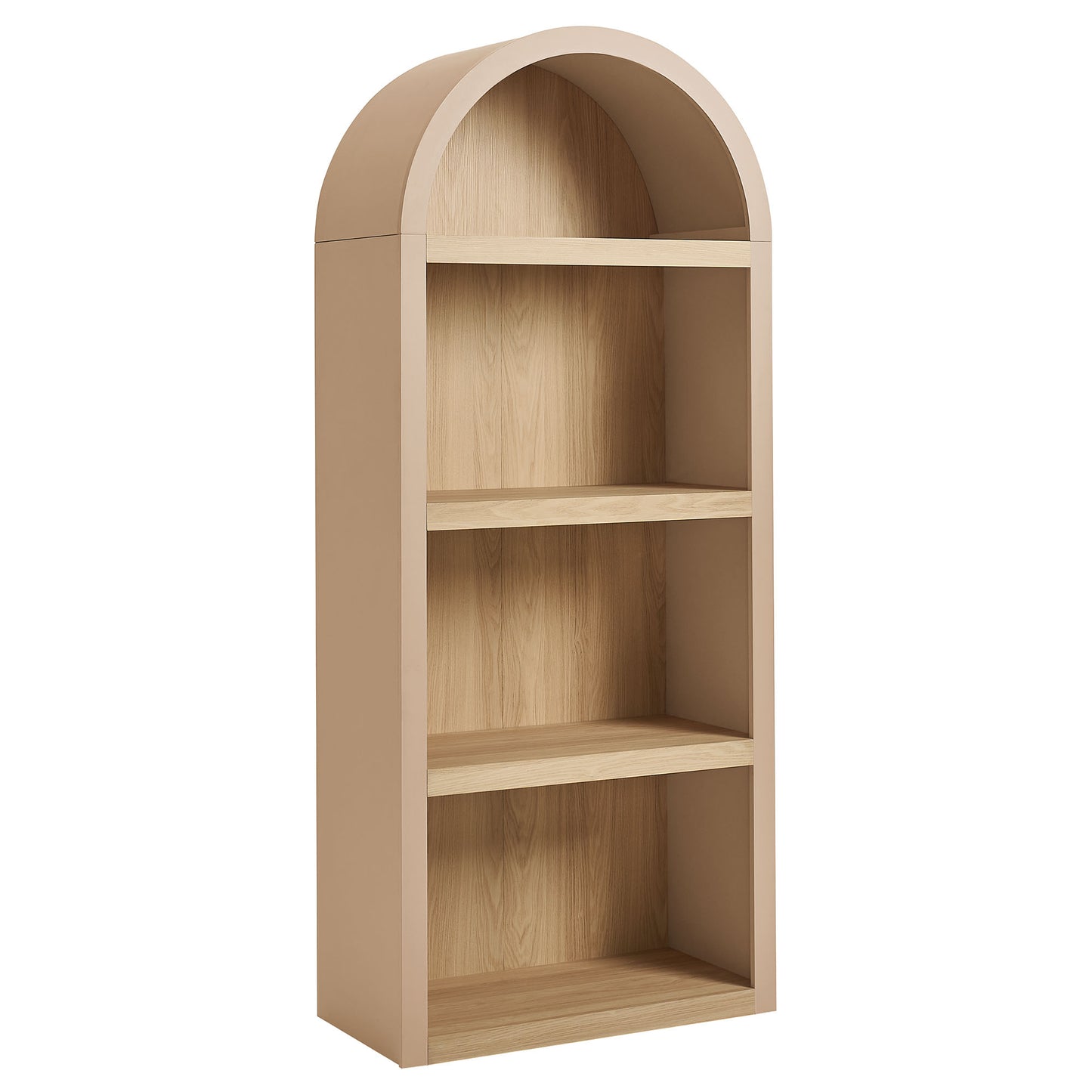 Caleb 4 Arched Display Shelf Bookcase by Modway