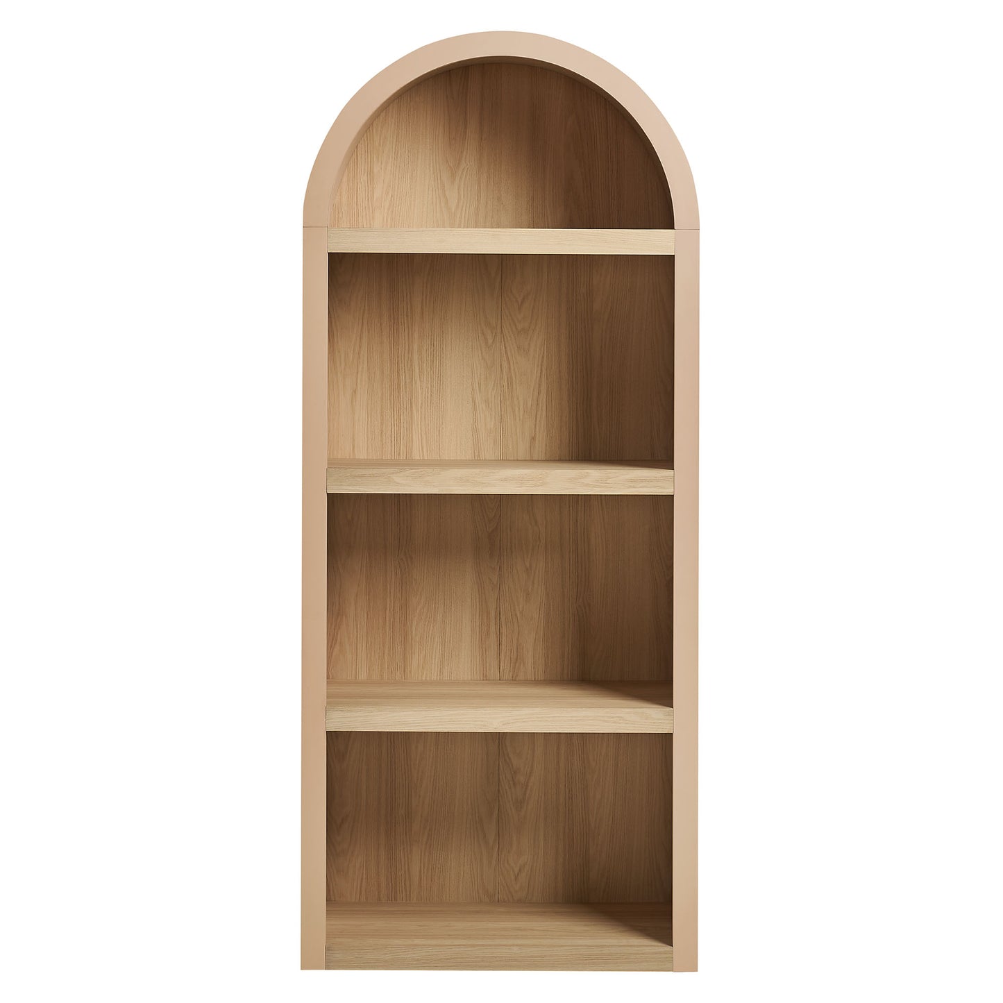 Caleb 4 Arched Display Shelf Bookcase by Modway