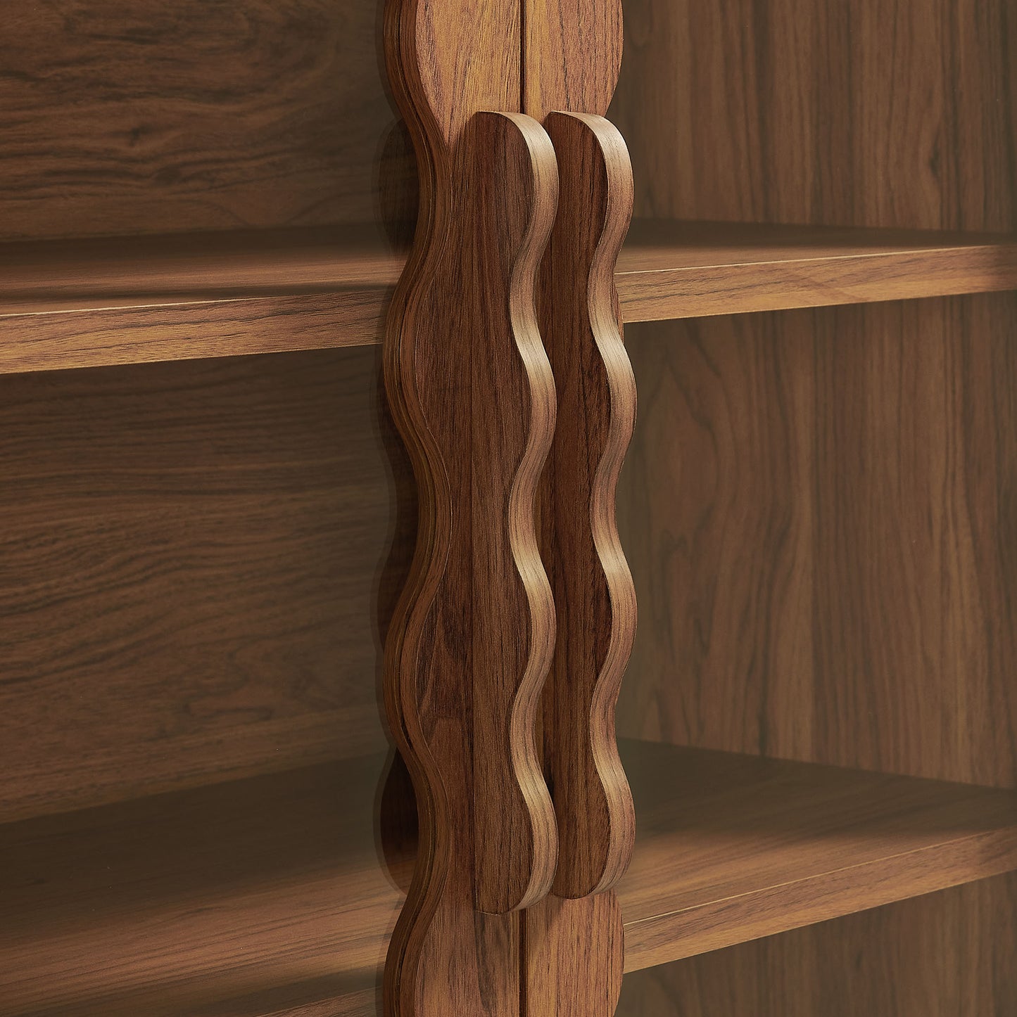 Rory 76 Inch Arched Kitchen Pantry Display Cabinet by Modway