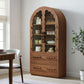 Rory 76 Inch Arched Kitchen Pantry Display Cabinet by Modway