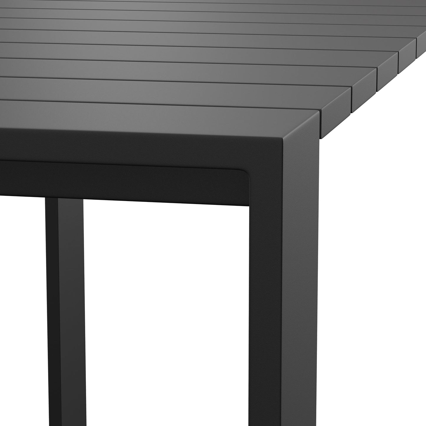 Tahoe 59 Inch Rectangle Outdoor Patio Aluminum Bar Table by Modway