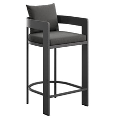 Modway Tahoe Outdoor Patio Aluminum Fabric Sofa set with Adjustable Shelves