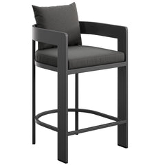 Modway Tahoe Outdoor Patio Aluminum Fabric Sofa set with Adjustable Shelves