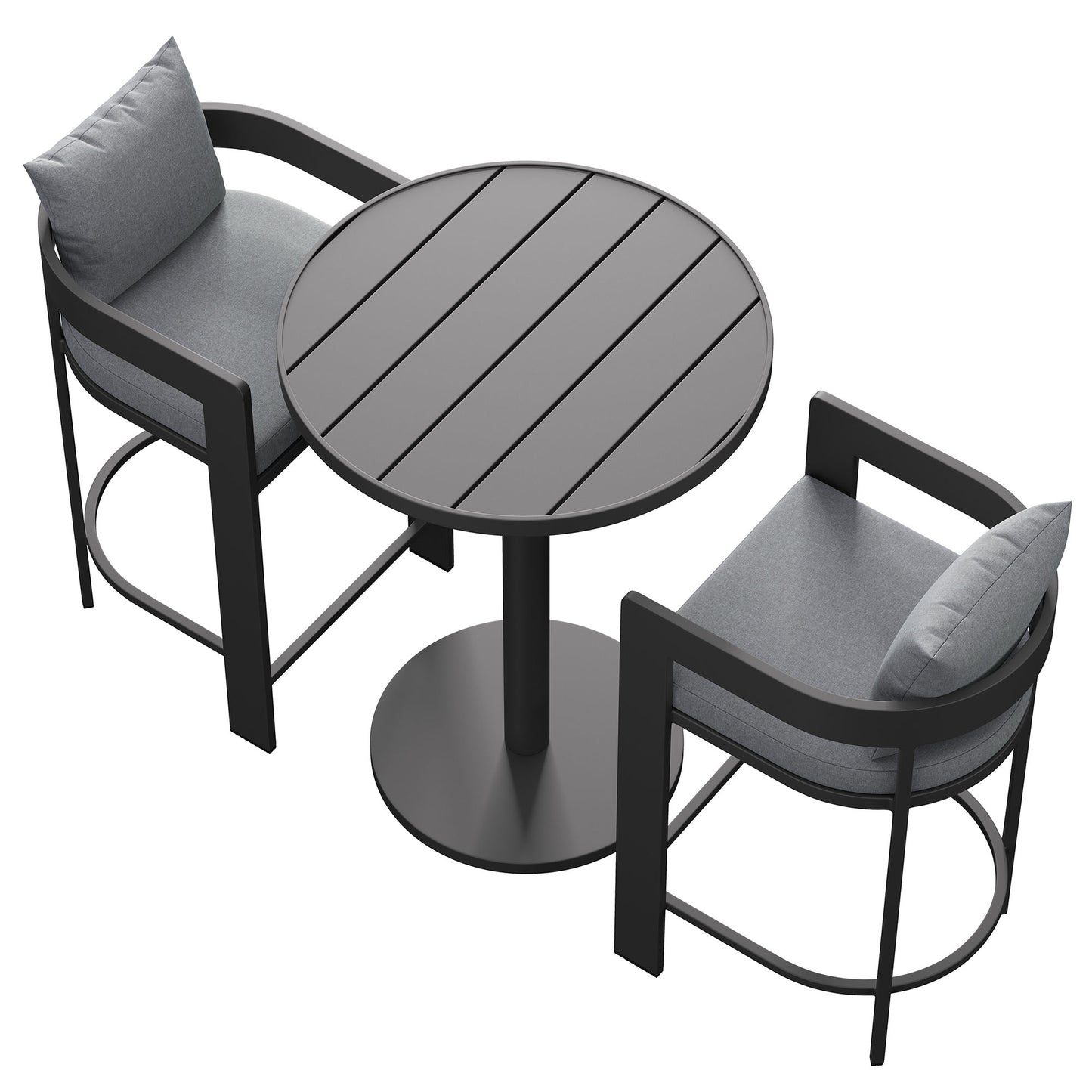 Tahoe 3-Piece Outdoor Patio Aluminum Bar Set by Modway