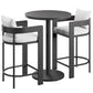 Tahoe 3-Piece Outdoor Patio Aluminum Bar Set by Modway
