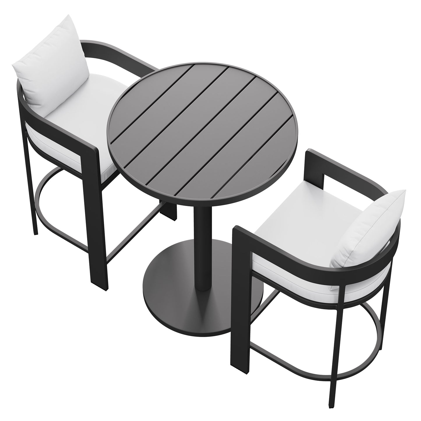 Tahoe 3-Piece Outdoor Patio Aluminum Bar Set by Modway