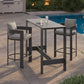 Tahoe 3-Piece Outdoor Patio Aluminum Bar Table Set by Modway