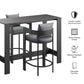 Tahoe 3-Piece Outdoor Patio Aluminum Bar Table Set by Modway