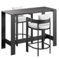 Tahoe 3-Piece Outdoor Patio Aluminum Bar Table Set by Modway