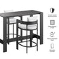Tahoe 3-Piece Outdoor Patio Aluminum Bar Table Set by Modway