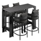 Tahoe 5-Piece Outdoor Patio Bar Table Set by Modway
