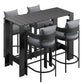 Tahoe 5-Piece Outdoor Patio Bar Table Set by Modway