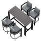 Tahoe 5-Piece Outdoor Patio Bar Table Set by Modway