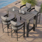 Tahoe 5-Piece Outdoor Patio Bar Table Set by Modway