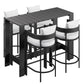 Tahoe 5-Piece Outdoor Patio Bar Table Set by Modway