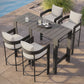 Tahoe 5-Piece Outdoor Patio Bar Table Set by Modway