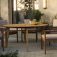 Cielo 59" Sunburst Outdoor Patio Teak Dining Table by Modway