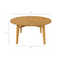 Cielo 59" Sunburst Outdoor Patio Teak Dining Table by Modway