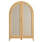 Calista 63 Inch Arched Storage Cabinet With Folding Desk by Modway