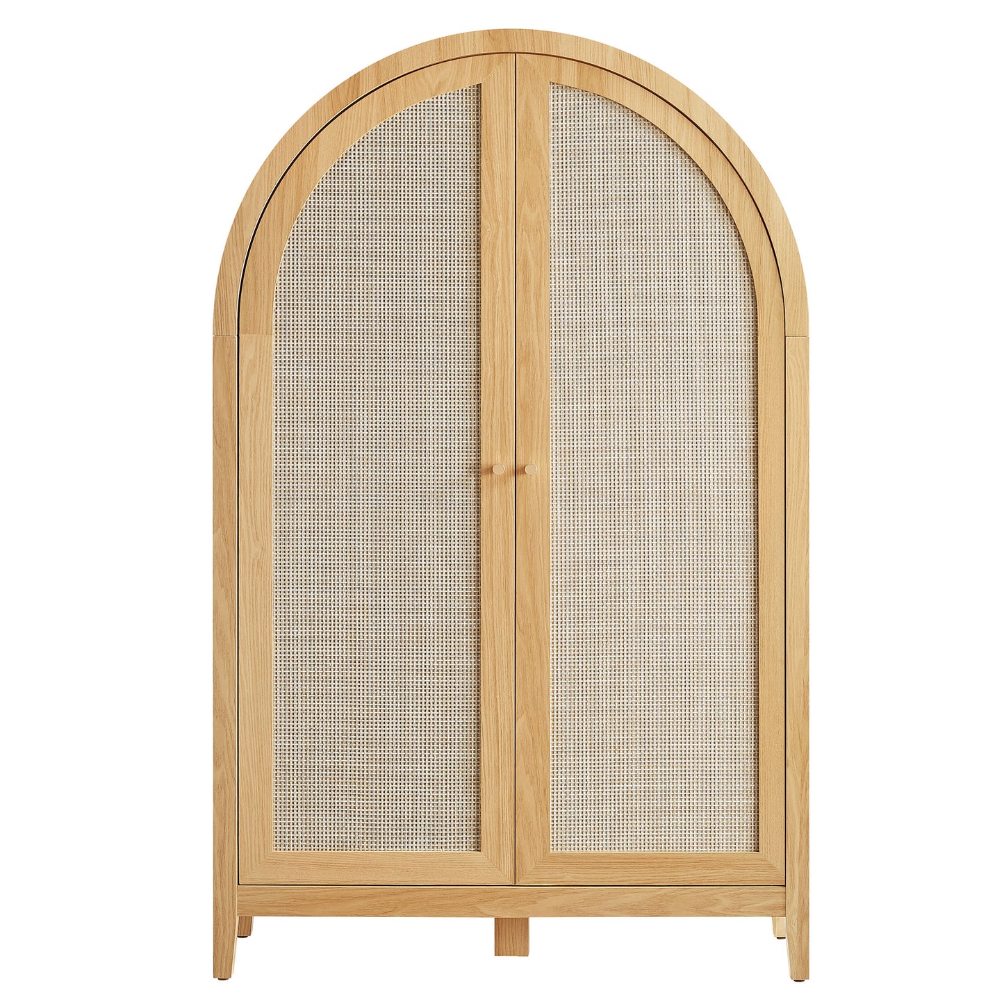 Calista 63 Inch Arched Storage Cabinet With Folding Desk by Modway