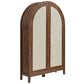 Calista 63 Inch Arched Storage Cabinet With Folding Desk by Modway