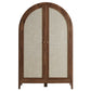 Calista 63 Inch Arched Storage Cabinet With Folding Desk by Modway