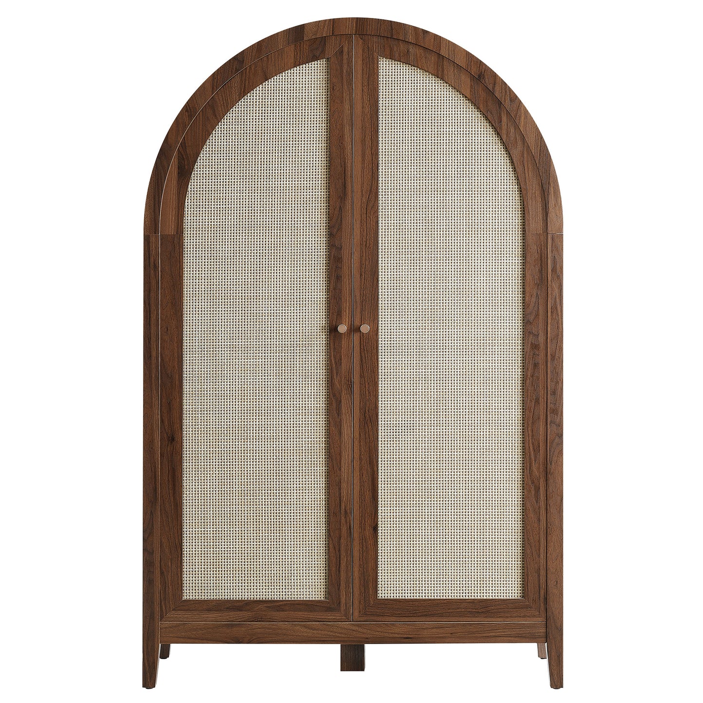 Calista 63 Inch Arched Storage Cabinet With Folding Desk by Modway