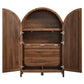 Calista 63 Inch Arched Storage Cabinet With Folding Desk by Modway