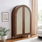 Calista 63 Inch Arched Storage Cabinet With Folding Desk by Modway