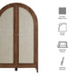Calista 63 Inch Arched Storage Cabinet With Folding Desk by Modway