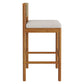Eleni Outdoor Patio Teak Wood Bar Stools Set of 2 by Modway