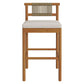 Eleni Outdoor Patio Teak Wood Bar Stools Set of 2 by Modway