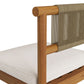 Eleni Outdoor Patio Teak Wood Bar Stools Set of 2 by Modway