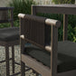 Eleni Outdoor Patio Teak Wood Bar Stools Set of 2 by Modway