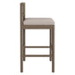 Eleni Outdoor Patio Teak Wood Bar Stools Set of 2 by Modway