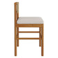 Eleni Outdoor Patio Teak Wood Counter Stools Set of 2 by Modway