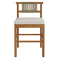 Eleni Outdoor Patio Teak Wood Counter Stools Set of 2 by Modway